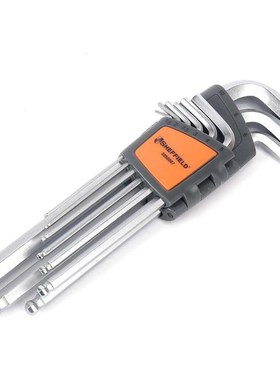 钢盾 9件公制加长/特长球头内六角扳手套装 S050007 S050011