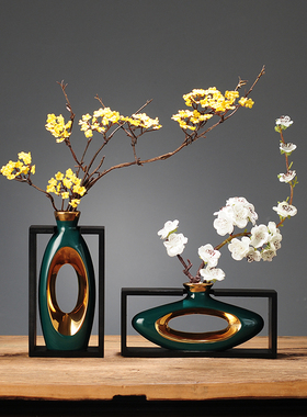 现代简约家居工艺品电视柜摆件客厅创意酒柜M玄关博古架装饰品摆