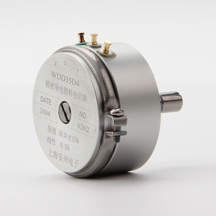 WDD35D-4 1K 2K 5K 10K 精度0.5% 短轴18mm 精密导电塑料电位器