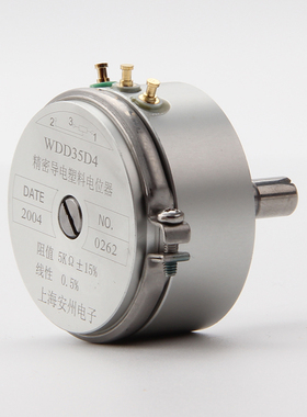 WDD35D-4 1K 2K 5K 10K 精度0.5% 短轴18mm 精密导电塑料电位器