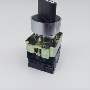 22mm自动复位XB2 三档3位旋转换选择按钮开关两常开ZB2 BD53C