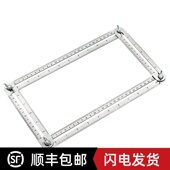 四折尺不锈钢四折叠尺任意角度尺多功能水平定位尺子测量尺