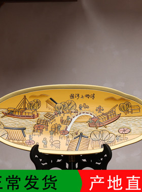 新中式陶瓷盘子摆件博古架客厅玄关书柜隔层断展T示家庭招财工艺