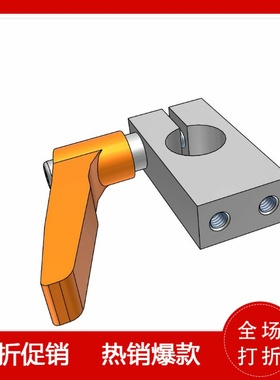 支架固定夹带螺纹平行薄型KQKU MQKU AQKU SQKU10 12 15 16 20 25