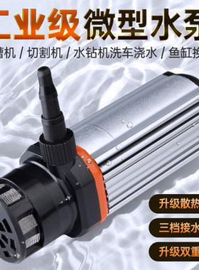 抽水泵机水钻小型家用开槽切割机直流自吸抽水10米12v小微型水泵