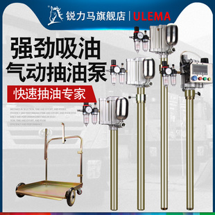 ULEMA齿轮油泵机气动注油加油机润滑抽油泵定量计量枪20L55L208L