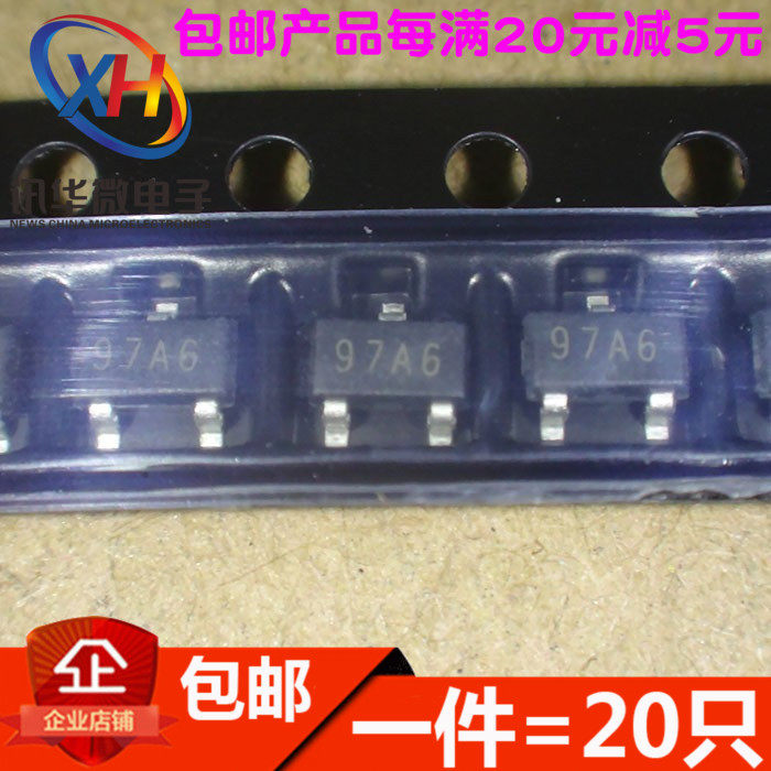 MAC97A6 97A6丝印 SOT23 贴片双向可控硅 晶闸管(20只)
