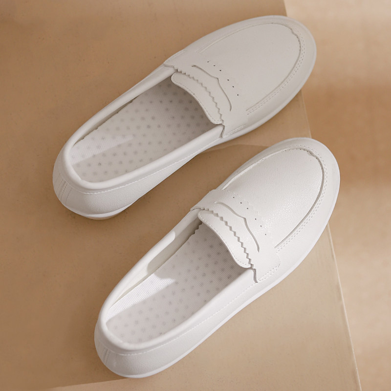 气垫护士鞋女2021年夏季软底凉鞋透气不臭脚防滑增高工作小白鞋子