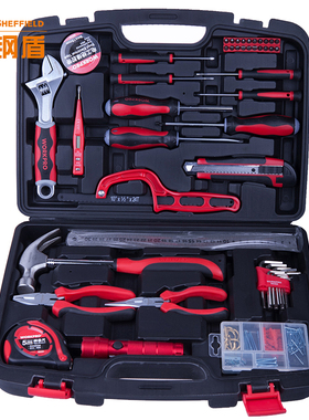 W1150钢盾(WORKPRO)50件套高级家用工具组合套装 五金工具箱