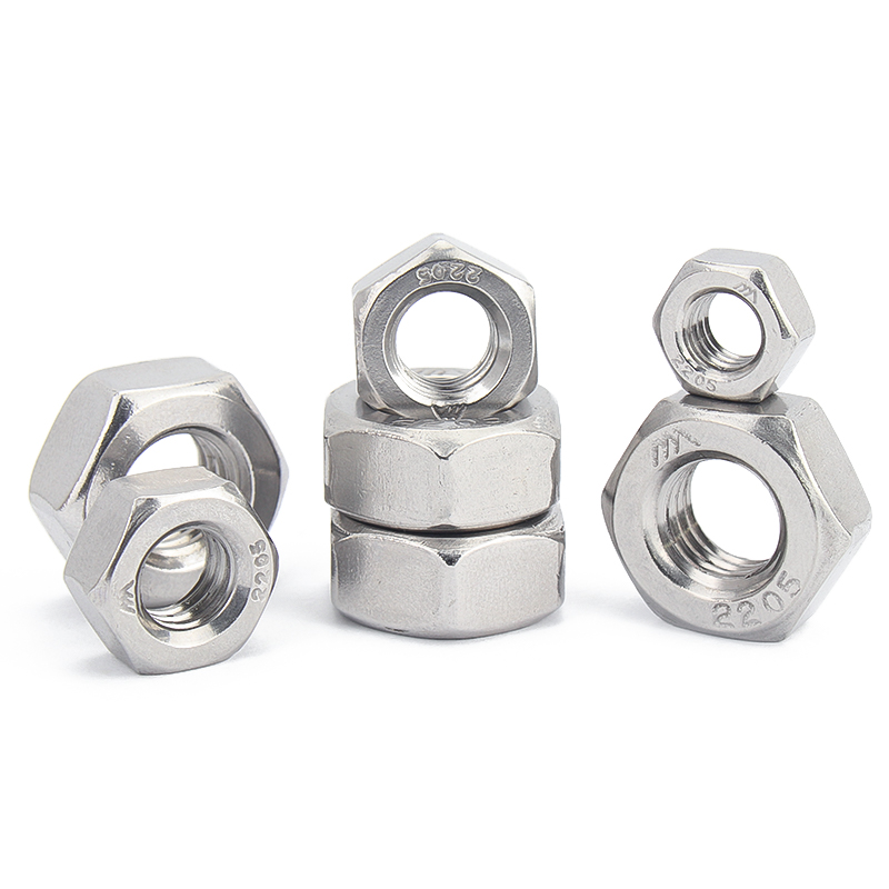 304/316/2205不锈钢六角螺母套装平垫弹垫组合螺丝帽M4M5M6M8-M16