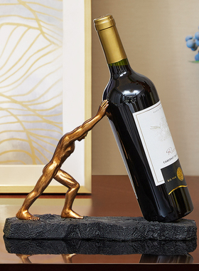 创意红酒架摆件家居饰品酒柜餐厅餐桌客厅玄关隔S断家居装饰工艺