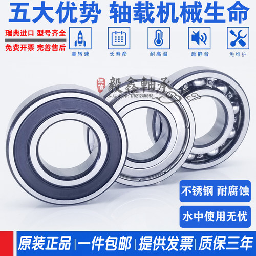 进口不锈钢轴承W6200 W6201 W6202 W6203 W6204 W6205-2Z 2RS1