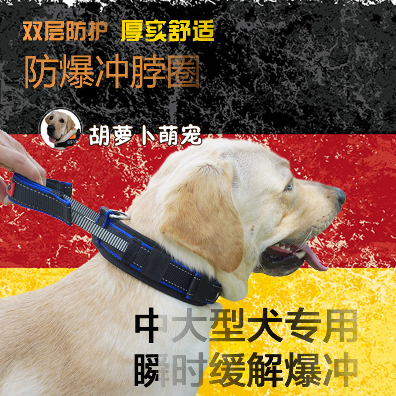 中型犬大型犬项圈伸缩狗狗脖圈金毛拉布拉多脖圈防爆冲宠物狗颈圈