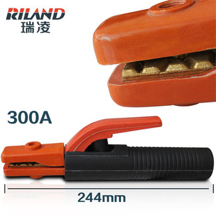 瑞凌电焊机配件防烫电焊钳焊把美式锻打300A 500A工业级焊钳焊夹