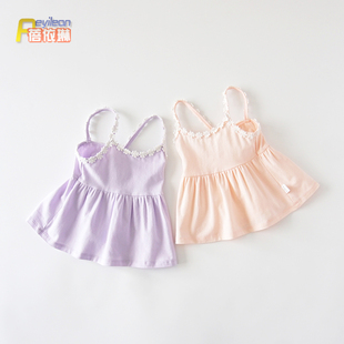 6个月12 3岁婴儿连衣裙子夏天衣服夏装 女童宝宝吊带公主背心裙0