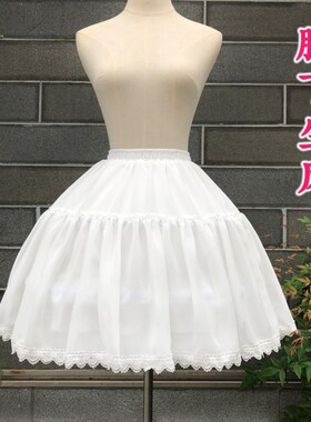 儿童公主裙短款裙撑女童短款公主裙蓬蓬裙婚纱裙撑内衬裙衬可调节