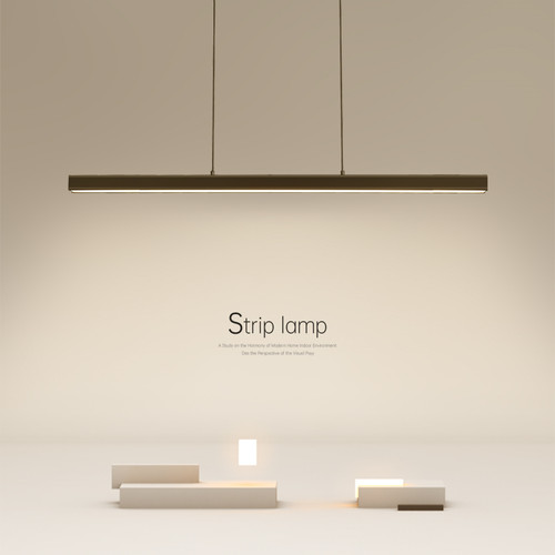 极简led餐厅吊j灯简约现代客厅灯长条饭厅吧台办公灯具北欧卧室灯