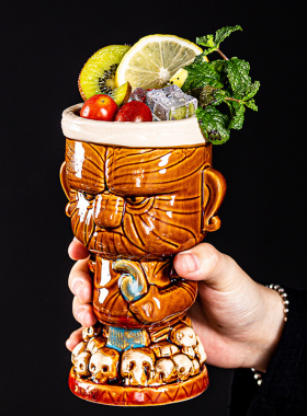 酒吧TIKI杯个性夏威夷鸡尾酒杯创意陶瓷杯提基杯 鬼脸杯TIKI MUG