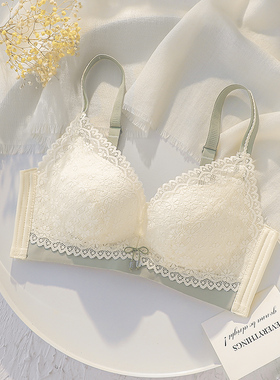 内衣女小胸c聚拢无钢圈收副乳防下垂文胸罩2021年新款爆款内裤套