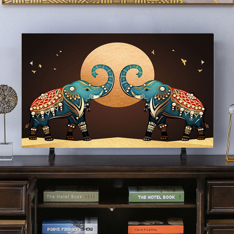 欧式电视机罩防尘罩台式电视机套家用曲面挂式电脑S套50液晶电视