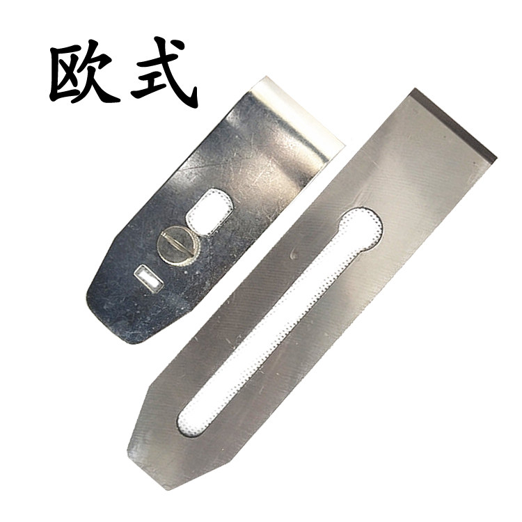 欧式木工刨刀片刨盖压铁片压片盖片手刨刀片木刨刀片刨盖老刨刃片图片