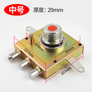 老式 防盗门锁自动碰锁家卫石牛十字锁超C级叶片锁心Z大门自动锁