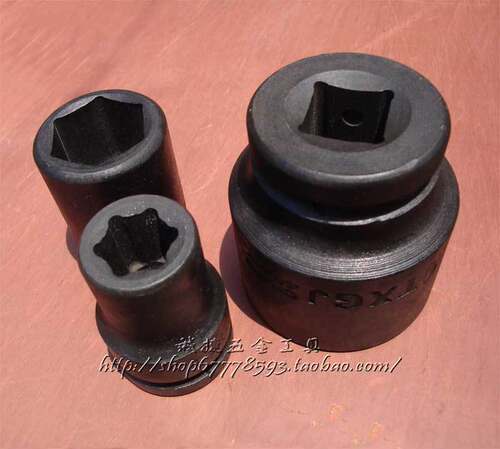 (3/4寸19mm)26mm外六角套筒头/气动风动机用电动套筒子六角黑色
