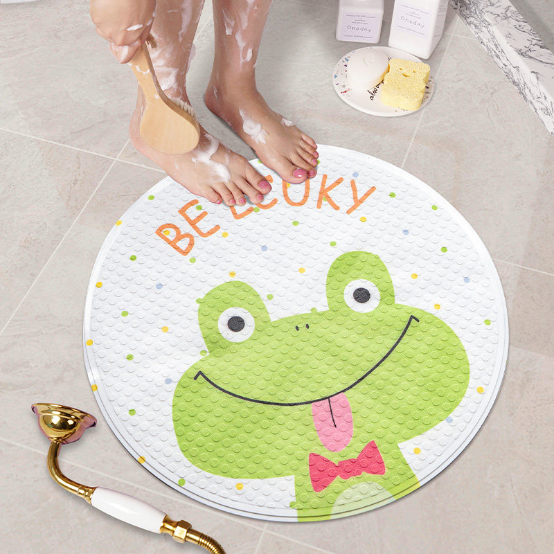 圆形浴室防滑垫儿童淋浴房内洗澡脚垫卫生间厕所PSVC垫子家用地垫