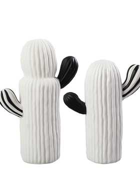 现代简约样板房售楼部摆件u仙人掌植物艺术品客厅茶几玄关软装陈