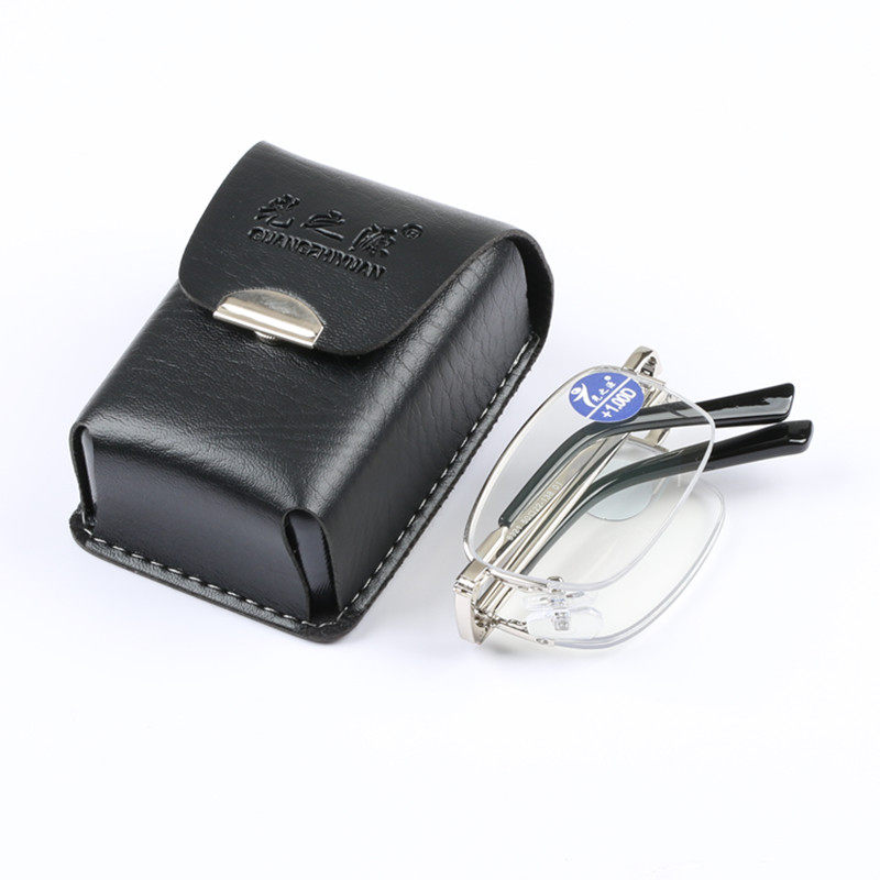 正品折叠老花镜男女树脂防蓝光老花眼镜透明片450 500 550 600度