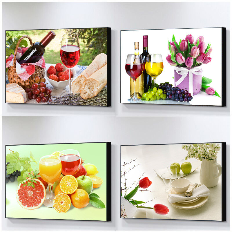 餐厅饭厅装饰画现代简约墙面歺厅餐桌背景墙壁画挂画单幅水果墙画,家居饰品,现代装饰画,淘宝优惠券,粉丝福利购,淘宝优惠卷