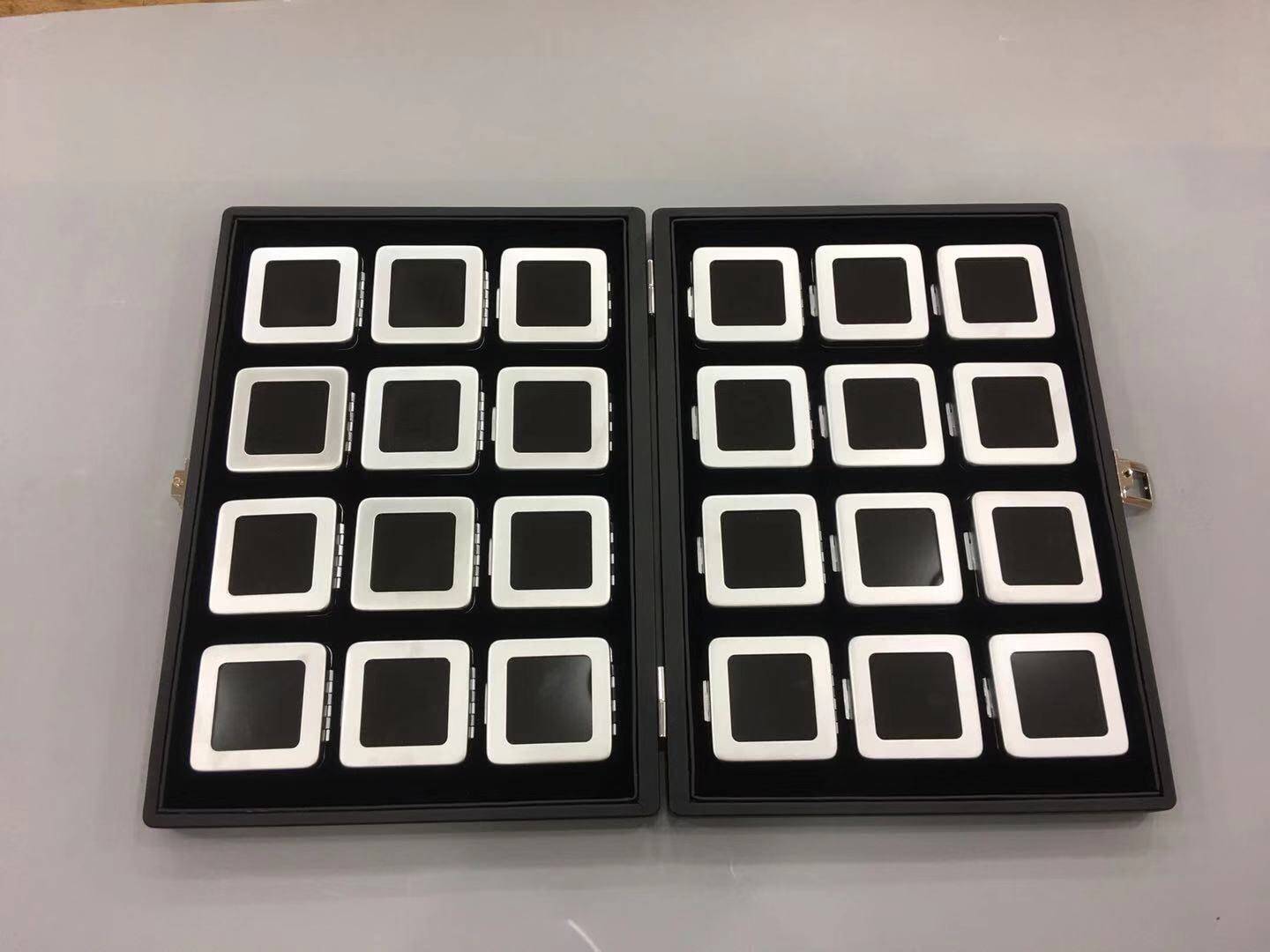 高档新款可拆式pu箱 裸钻盒钻石盒戒面裸石盒彩宝宝石盒展示盒子