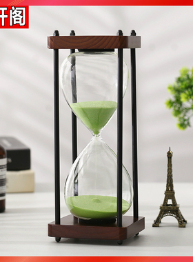 教师0分钟计时器简约金属沙漏摆件礼品