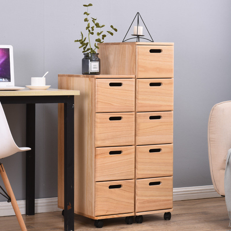 宽深夹缝收纳柜床头柜实木儿童储物柜抽屉式沙发边柜斗柜窄柜,收纳整理,收纳柜,淘宝优惠券,粉丝福利购,淘宝优惠卷