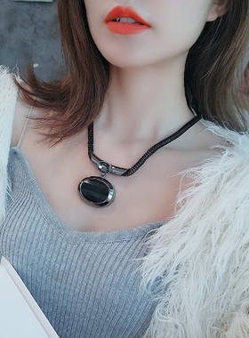 秋冬新款简约时尚夸张复古项链女气质百搭短款锁骨链配饰网红饰品