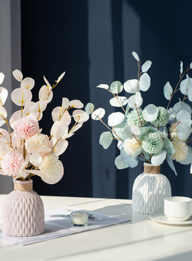 轻奢陶瓷花瓶摆件乔迁新居礼品客厅创意现桌面装饰花艺