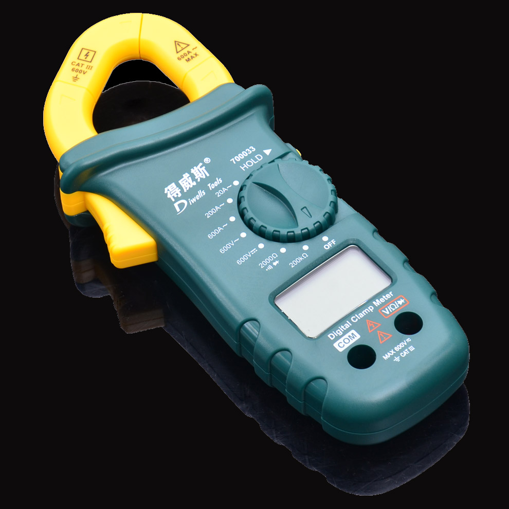 得数字钳形表 电工n工具数字万用表数显电流表 电流测量钳形表