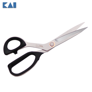 日本KAI10英寸250MM钒精密不锈钢7250L左手裁缝剪刀