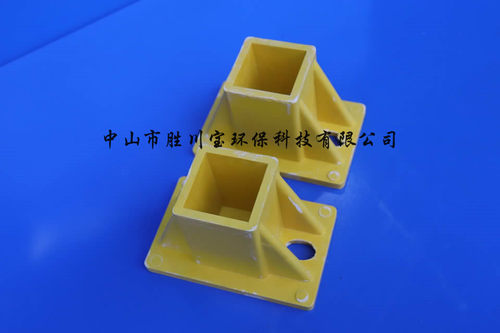 玻璃钢模压配件 50方 方管连接件135度弯头三通四通立体方通底座