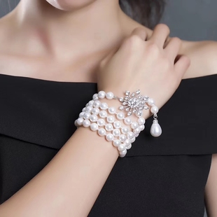 珍珠毛衣链长款百搭简约高档秋冬时尚女衣服装饰挂件配饰项链饰品