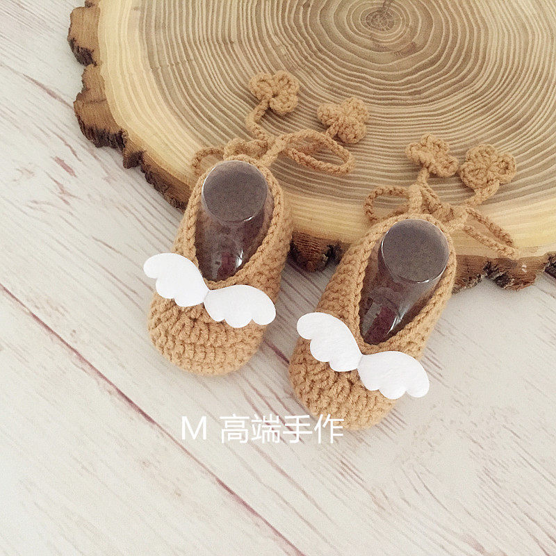 手工编织婴儿鞋 毛线鞋手工编织学步鞋宝宝春秋款可爱新生儿单鞋,童鞋/婴儿鞋/亲子鞋,婴儿步前鞋/袜鞋,淘宝优惠券,粉丝福利购,淘宝优惠卷