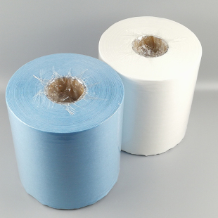 包邮 工业大卷纸擦拭布吸油纸无尘纸无纺布 500 30cm 白色蓝色25