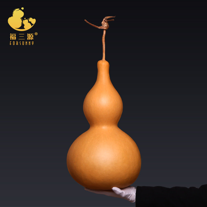 葫芦摆件文玩精品风水客厅装饰特大号超大客厅天然巨型亚腰莲花头