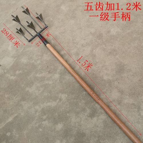 农用松土耙子三角耙锄翻土工具锄地开荒锄头钉耙齿耙除草松土神器