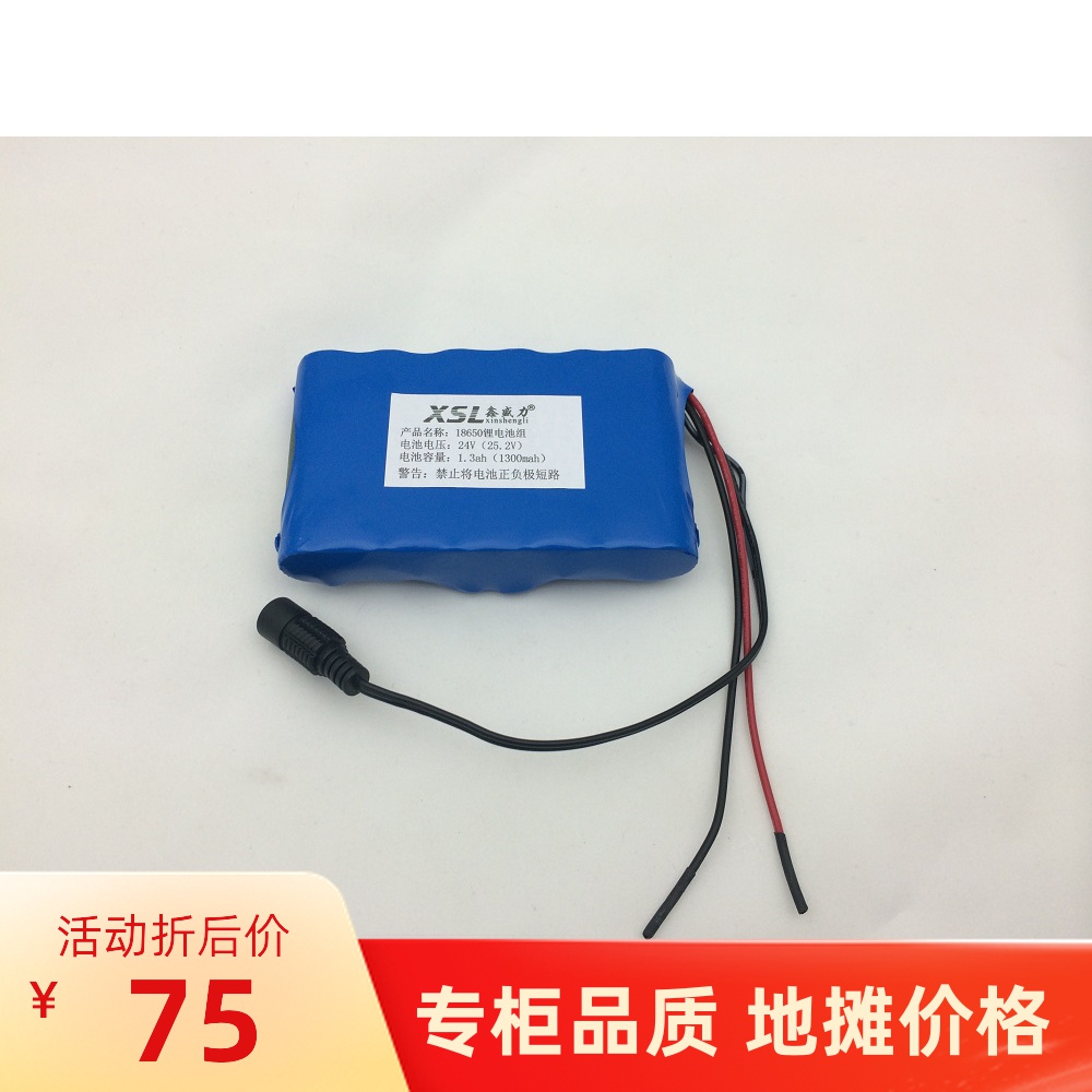 鑫盛力24V 3000mAh 2AH 锂电池 适合小型电机/马达/LED灯设备使用