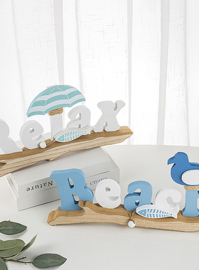 地中海创意小鸟沙滩椅摆件家居电视柜酒柜装饰品树枝小鸟客厅摆设