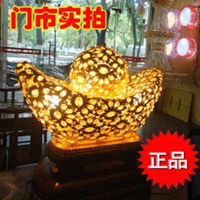 金元宝水晶台灯工艺装饰品开业庆典前台办公桌招财进宝财运来元宝