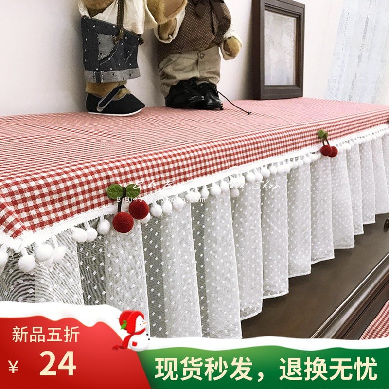 马小萌田园红蓝格子布艺钢琴盖巾钢琴罩凳子罩成品退换无忧秒发货,居家布艺,钢琴罩,淘宝优惠券,粉丝福利购,淘宝优惠卷