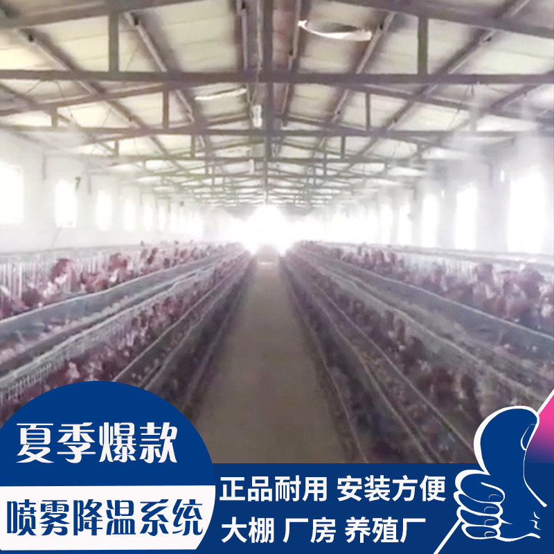 水泵雾化喷头喷雾定时电动养殖场降温除尘猪圈喷淋系统自动浇花器