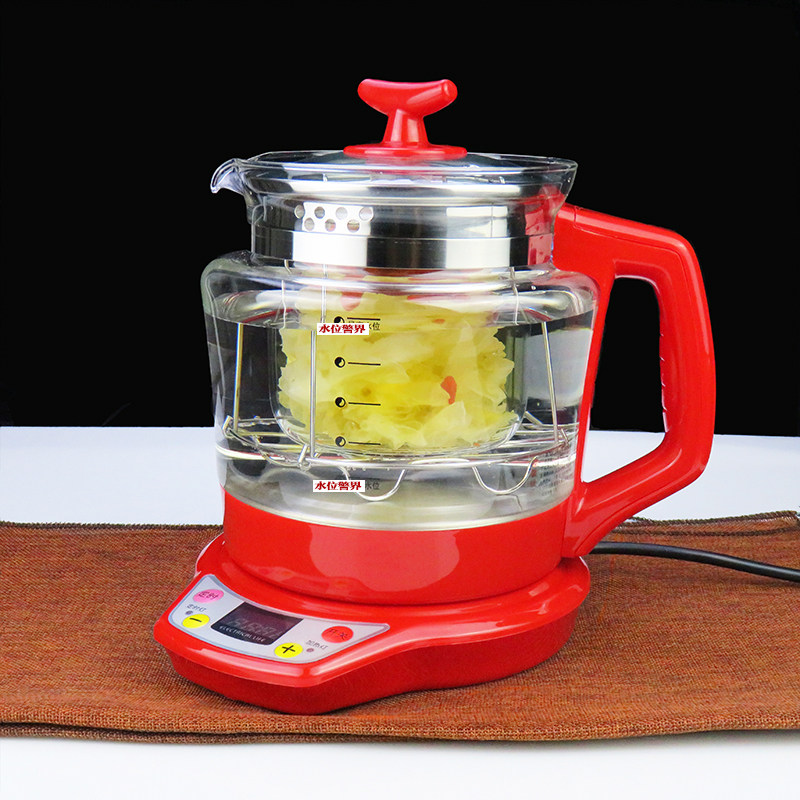 玻璃养生壶煎药定时六档火力家用煲汤熬粥多用大容量养身电煮茶壶